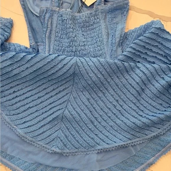 Charo Ruiz Mai short dress Sky Blue Mini Dress - Picture 8 of 8